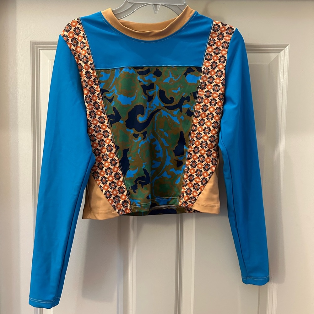 Free People Long Sleeve Rashguard Top